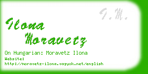 ilona moravetz business card